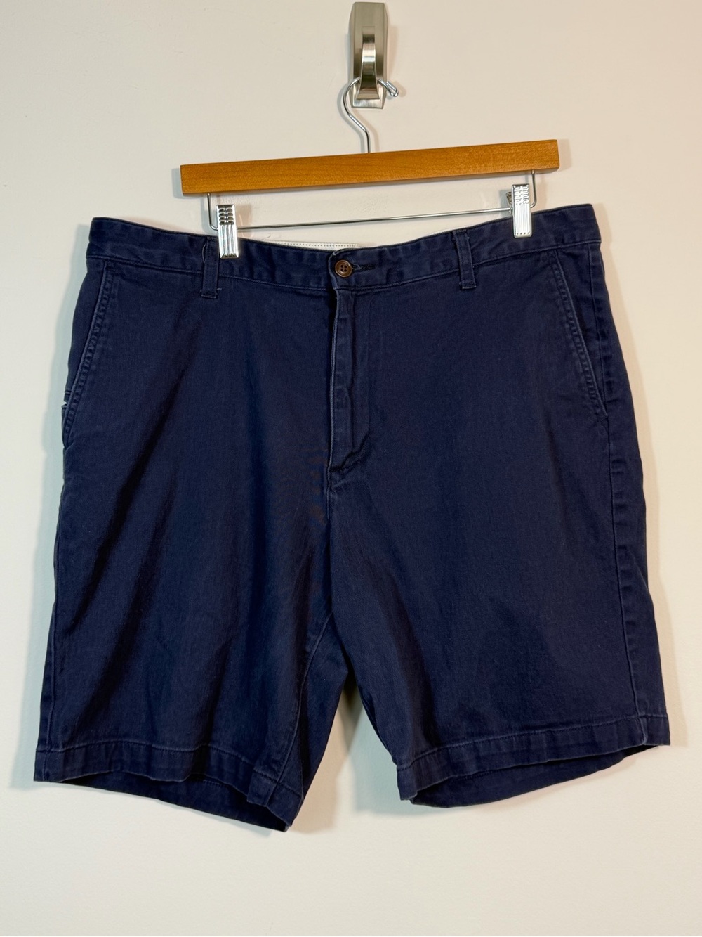 Dockers Men’s Navy Blue Stretch Chino Shorts Classic Fit 40 Golf Casual